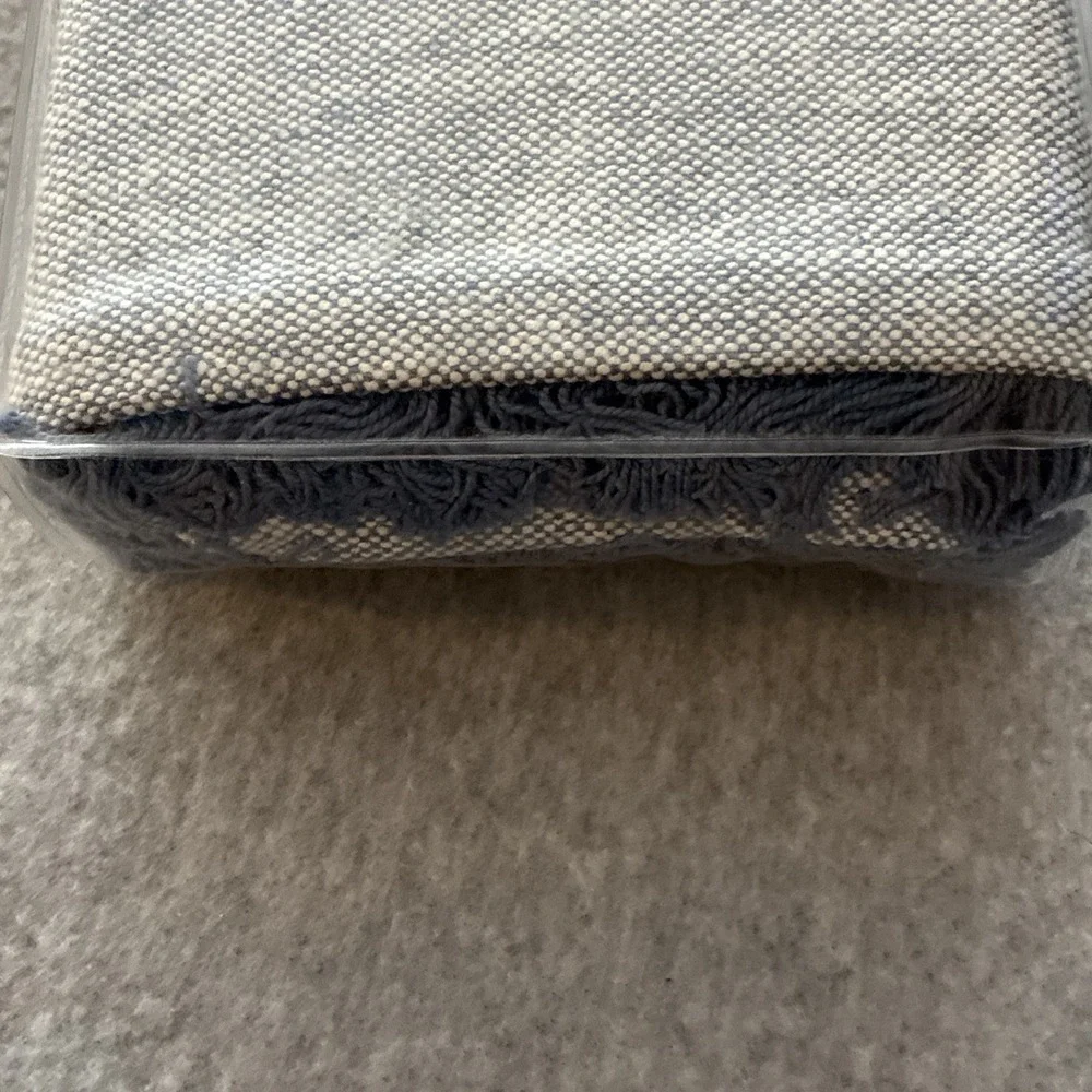 NEW Lauren Ralph Lauren Marley Fringe Euro Sham 26x26 Light Blue MSRP $13